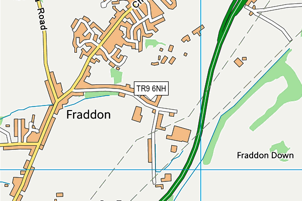 TR9 6NH map - OS VectorMap District (Ordnance Survey) TR9 6NH map - OS VectorMap District (Ordnance Survey)