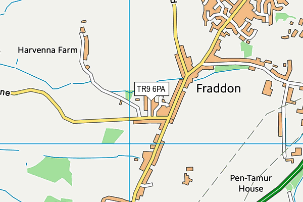 TR9 6PA map - OS VectorMap District (Ordnance Survey) TR9 6PA map - OS VectorMap District (Ordnance Survey)
