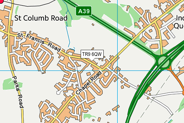 TR9 6QW map - OS VectorMap District (Ordnance Survey) TR9 6QW map - OS VectorMap District (Ordnance Survey)