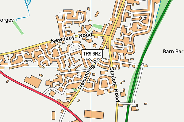 TR9 6RZ map - OS VectorMap District (Ordnance Survey) TR9 6RZ map - OS VectorMap District (Ordnance Survey)