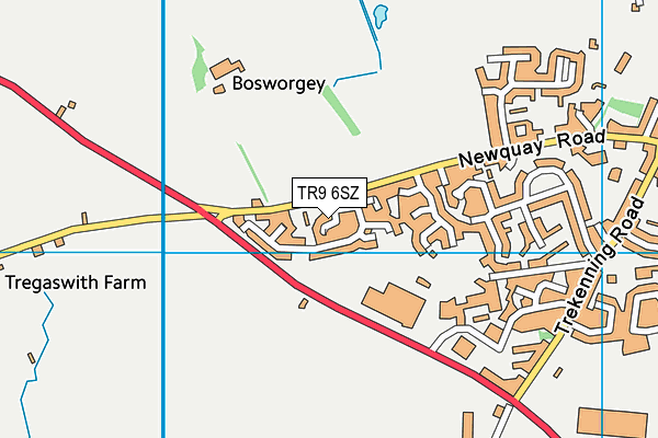 TR9 6SZ map - OS VectorMap District (Ordnance Survey)