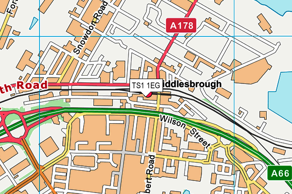 TS1 1EG map - OS VectorMap District (Ordnance Survey) TS1 1EG map - OS VectorMap District (Ordnance Survey)