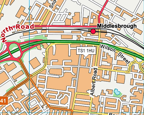 TS1 1HU map - OS VectorMap District (Ordnance Survey) TS1 1HU map - OS VectorMap District (Ordnance Survey)