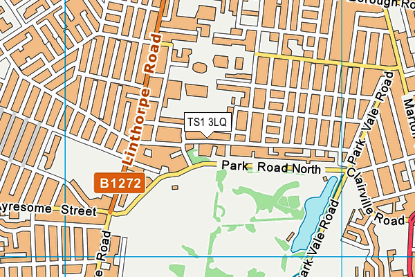 TS1 3LQ map - OS VectorMap District (Ordnance Survey) TS1 3LQ map - OS VectorMap District (Ordnance Survey)