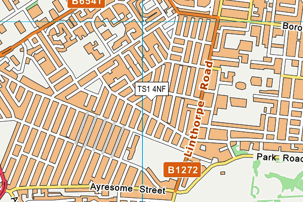 TS1 4NF map - OS VectorMap District (Ordnance Survey) TS1 4NF map - OS VectorMap District (Ordnance Survey)