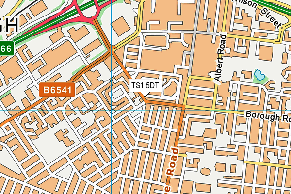 TS1 5DT map - OS VectorMap District (Ordnance Survey) TS1 5DT map - OS VectorMap District (Ordnance Survey)