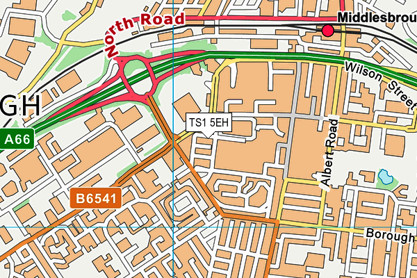 TS1 5EH map - OS VectorMap District (Ordnance Survey) TS1 5EH map - OS VectorMap District (Ordnance Survey)