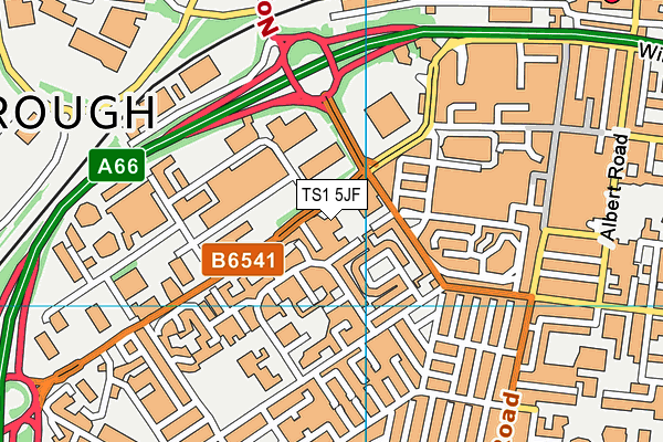 TS1 5JF map - OS VectorMap District (Ordnance Survey) TS1 5JF map - OS VectorMap District (Ordnance Survey)
