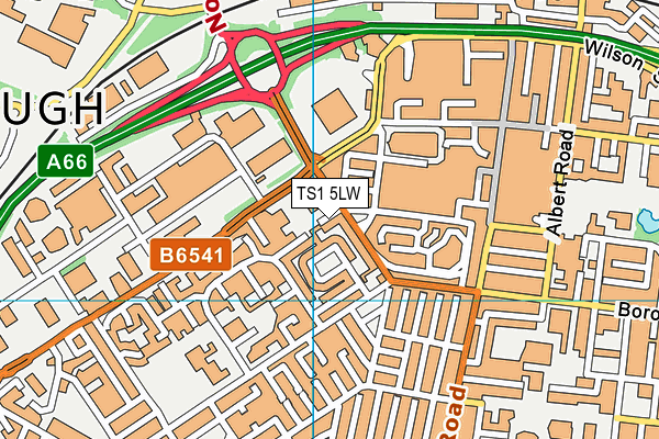 TS1 5LW map - OS VectorMap District (Ordnance Survey) TS1 5LW map - OS VectorMap District (Ordnance Survey)