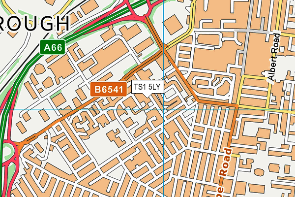 TS1 5LY map - OS VectorMap District (Ordnance Survey) TS1 5LY map - OS VectorMap District (Ordnance Survey)