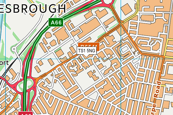 TS1 5NG map - OS VectorMap District (Ordnance Survey) TS1 5NG map - OS VectorMap District (Ordnance Survey)