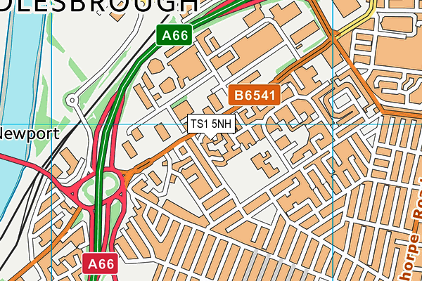 TS1 5NH map - OS VectorMap District (Ordnance Survey) TS1 5NH map - OS VectorMap District (Ordnance Survey)