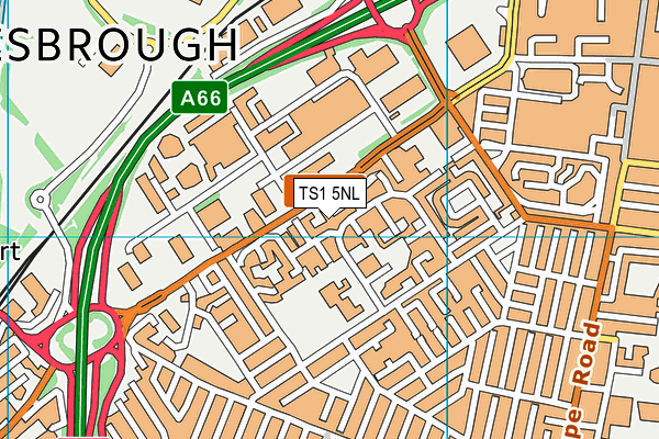 TS1 5NL map - OS VectorMap District (Ordnance Survey) TS1 5NL map - OS VectorMap District (Ordnance Survey)