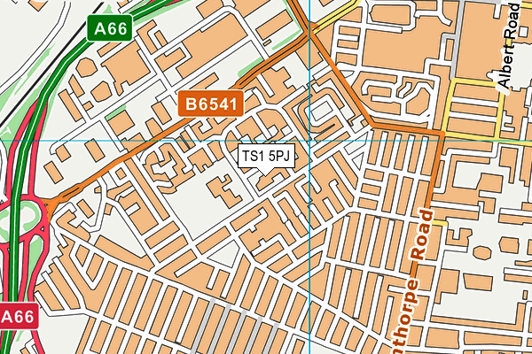 TS1 5PJ map - OS VectorMap District (Ordnance Survey) TS1 5PJ map - OS VectorMap District (Ordnance Survey)