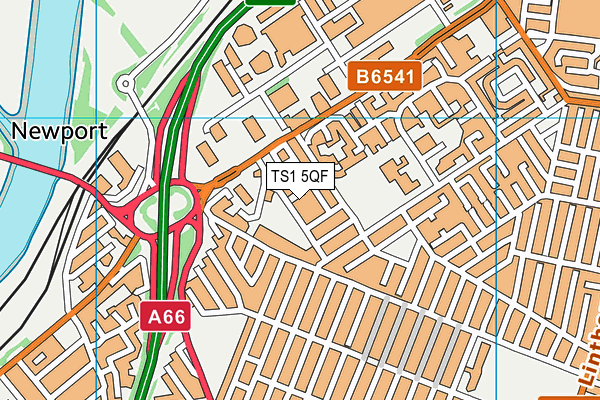 TS1 5QF map - OS VectorMap District (Ordnance Survey) TS1 5QF map - OS VectorMap District (Ordnance Survey)