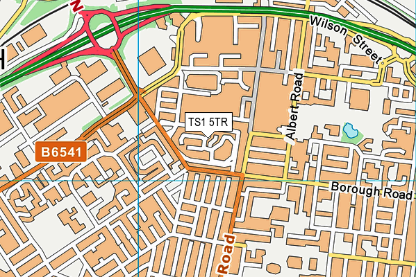 TS1 5TR map - OS VectorMap District (Ordnance Survey) TS1 5TR map - OS VectorMap District (Ordnance Survey)