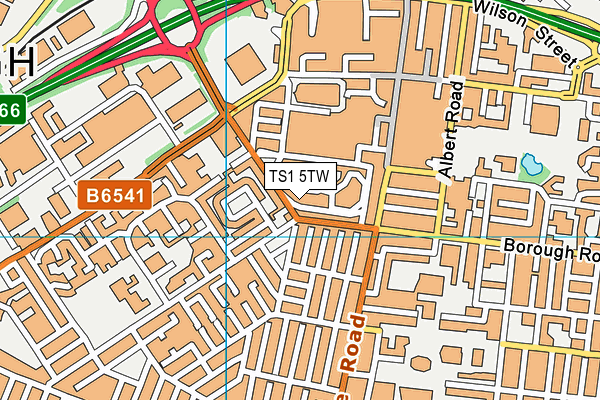 TS1 5TW map - OS VectorMap District (Ordnance Survey) TS1 5TW map - OS VectorMap District (Ordnance Survey)