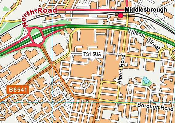 TS1 5UA map - OS VectorMap District (Ordnance Survey) TS1 5UA map - OS VectorMap District (Ordnance Survey)