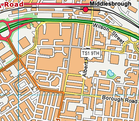 TS1 9TH map - OS VectorMap District (Ordnance Survey) TS1 9TH map - OS VectorMap District (Ordnance Survey)
