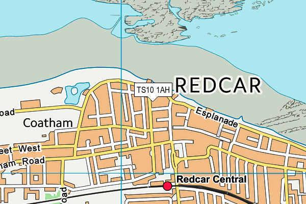 TS10 1AH map - OS VectorMap District (Ordnance Survey) TS10 1AH map - OS VectorMap District (Ordnance Survey)
