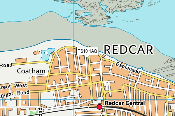TS10 1AQ map - OS VectorMap District (Ordnance Survey) TS10 1AQ map - OS VectorMap District (Ordnance Survey)