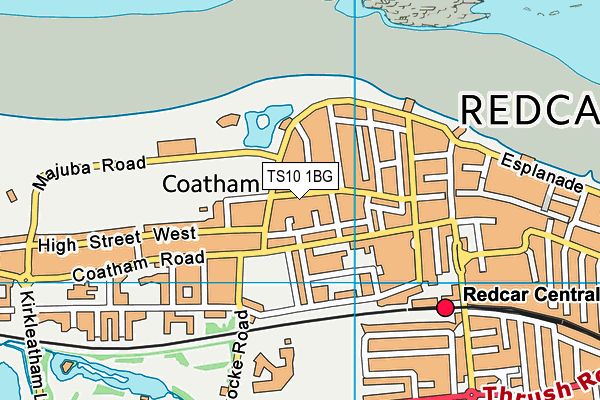 TS10 1BG map - OS VectorMap District (Ordnance Survey)