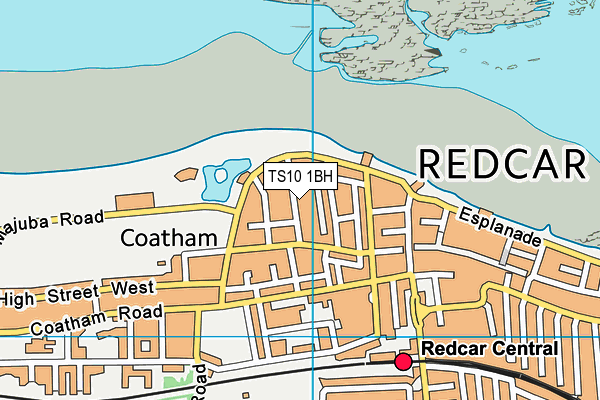 TS10 1BH map - OS VectorMap District (Ordnance Survey) TS10 1BH map - OS VectorMap District (Ordnance Survey)
