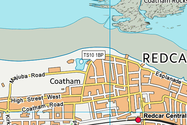 TS10 1BP map - OS VectorMap District (Ordnance Survey) TS10 1BP map - OS VectorMap District (Ordnance Survey)