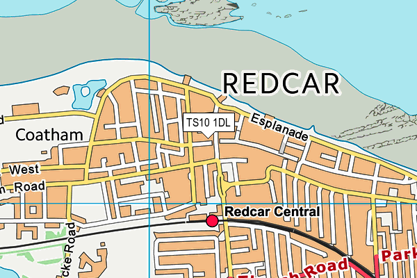 TS10 1DL map - OS VectorMap District (Ordnance Survey)