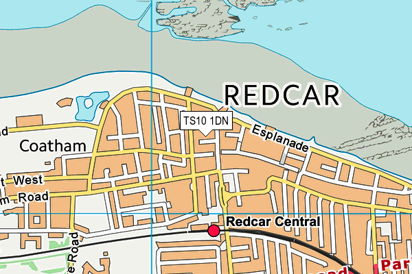 TS10 1DN map - OS VectorMap District (Ordnance Survey) TS10 1DN map - OS VectorMap District (Ordnance Survey)