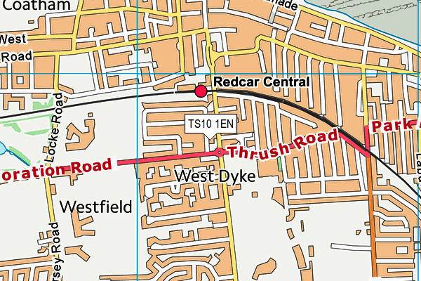 TS10 1EN map - OS VectorMap District (Ordnance Survey) TS10 1EN map - OS VectorMap District (Ordnance Survey)