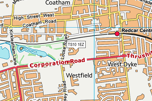 TS10 1EZ map - OS VectorMap District (Ordnance Survey) TS10 1EZ map - OS VectorMap District (Ordnance Survey)
