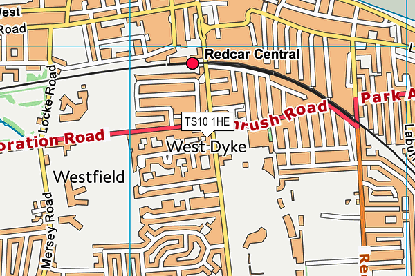 TS10 1HE map - OS VectorMap District (Ordnance Survey) TS10 1HE map - OS VectorMap District (Ordnance Survey)