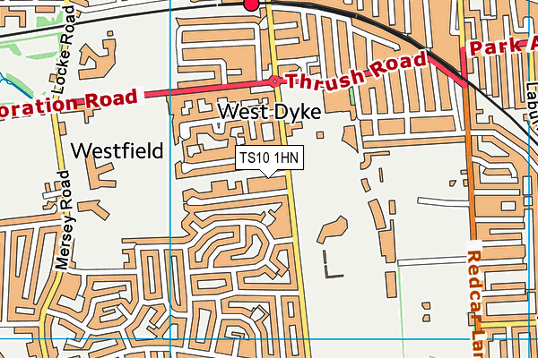 TS10 1HN map - OS VectorMap District (Ordnance Survey) TS10 1HN map - OS VectorMap District (Ordnance Survey)