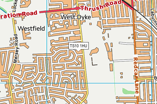 TS10 1HU map - OS VectorMap District (Ordnance Survey) TS10 1HU map - OS VectorMap District (Ordnance Survey)