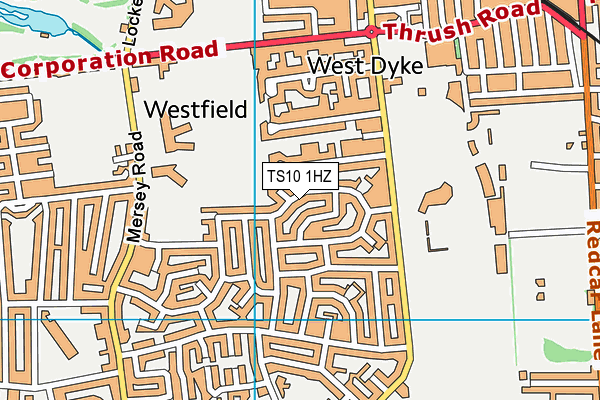 TS10 1HZ map - OS VectorMap District (Ordnance Survey) TS10 1HZ map - OS VectorMap District (Ordnance Survey)