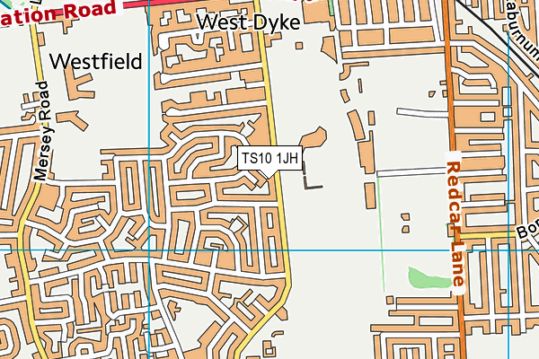 TS10 1JH map - OS VectorMap District (Ordnance Survey) TS10 1JH map - OS VectorMap District (Ordnance Survey)