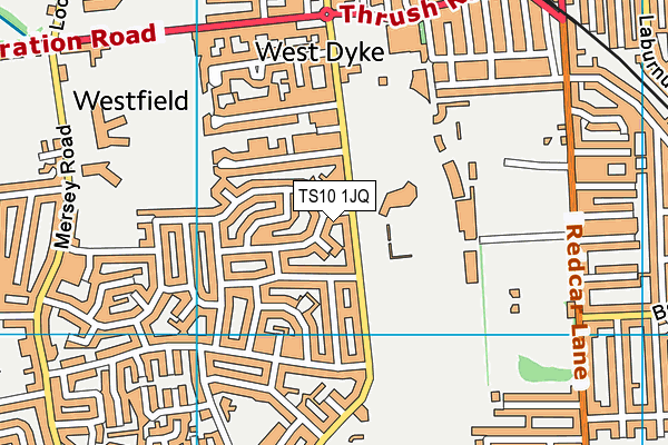 TS10 1JQ map - OS VectorMap District (Ordnance Survey) TS10 1JQ map - OS VectorMap District (Ordnance Survey)
