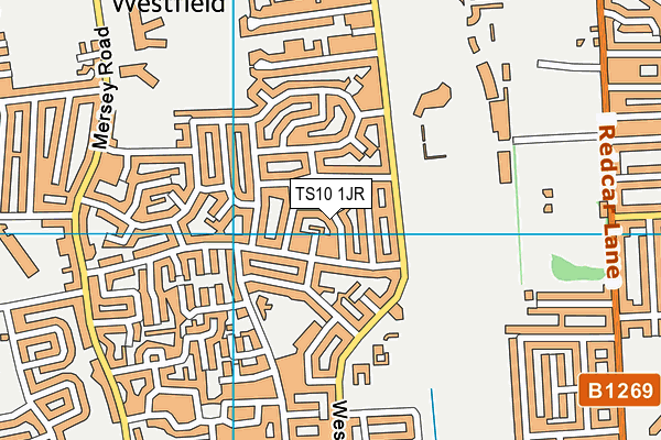 TS10 1JR map - OS VectorMap District (Ordnance Survey) TS10 1JR map - OS VectorMap District (Ordnance Survey)