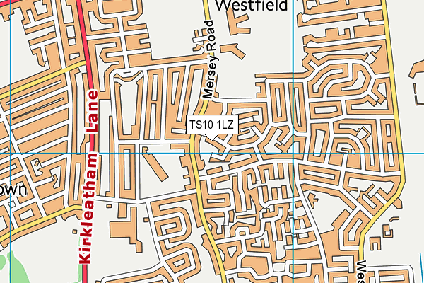 TS10 1LZ map - OS VectorMap District (Ordnance Survey) TS10 1LZ map - OS VectorMap District (Ordnance Survey)