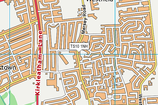 TS10 1NH map - OS VectorMap District (Ordnance Survey) TS10 1NH map - OS VectorMap District (Ordnance Survey)