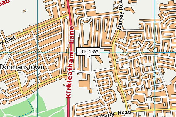 TS10 1NW map - OS VectorMap District (Ordnance Survey) TS10 1NW map - OS VectorMap District (Ordnance Survey)