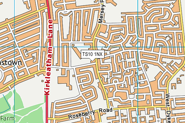 TS10 1NX map - OS VectorMap District (Ordnance Survey) TS10 1NX map - OS VectorMap District (Ordnance Survey)