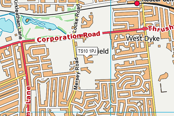 TS10 1PJ map - OS VectorMap District (Ordnance Survey)