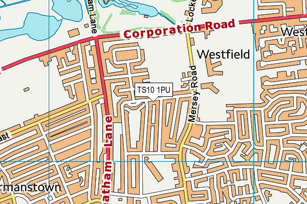 TS10 1PU map - OS VectorMap District (Ordnance Survey) TS10 1PU map - OS VectorMap District (Ordnance Survey)