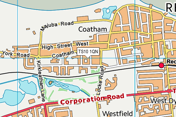 TS10 1QN map - OS VectorMap District (Ordnance Survey) TS10 1QN map - OS VectorMap District (Ordnance Survey)