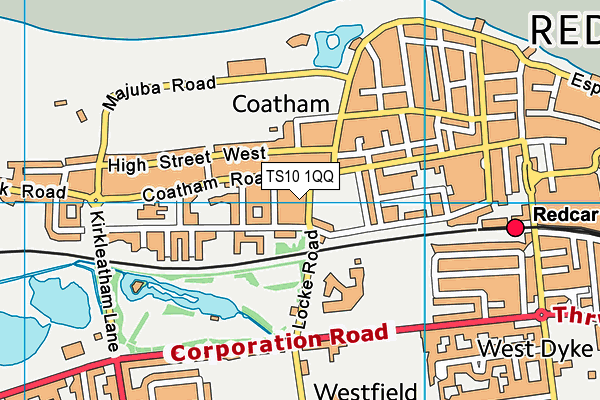 TS10 1QQ map - OS VectorMap District (Ordnance Survey) TS10 1QQ map - OS VectorMap District (Ordnance Survey)