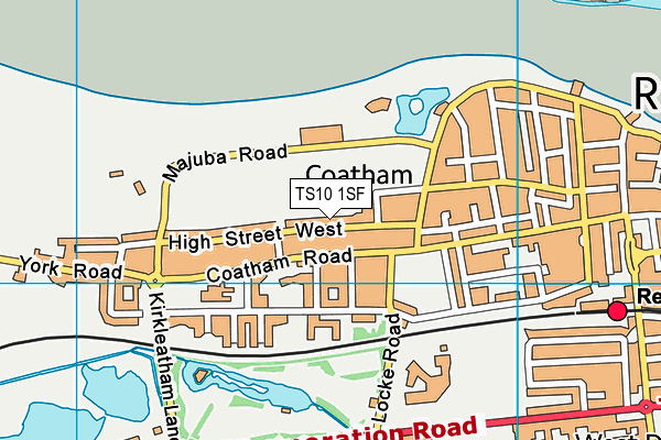 TS10 1SF map - OS VectorMap District (Ordnance Survey) TS10 1SF map - OS VectorMap District (Ordnance Survey)