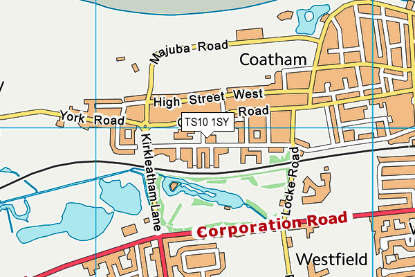 TS10 1SY map - OS VectorMap District (Ordnance Survey) TS10 1SY map - OS VectorMap District (Ordnance Survey)