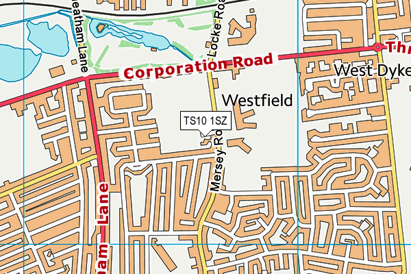 TS10 1SZ map - OS VectorMap District (Ordnance Survey) TS10 1SZ map - OS VectorMap District (Ordnance Survey)